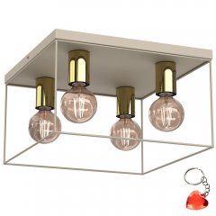 Lampa sufitowa kwadratowa klatka 4-punktowa HOMEN 4340 Luminex