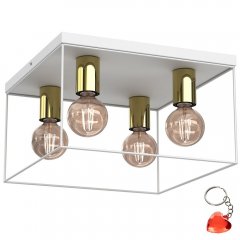 Lampa sufitowa kwadratowa klatka 4-punktowa HOMEN 4360 Luminex