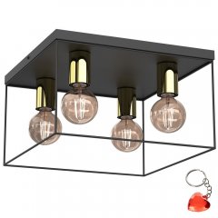 Lampa sufitowa kwadratowa klatka 4-punktowa HOMEN 8113 Luminex