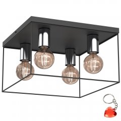 Lampa sufitowa kwadratowa klatka 4-punktowa HOMEN 8118 Luminex