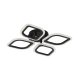 Lampa sufitowa LED 30W ILLUMIA MS236040R-BK Zuma Line