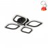Lampa sufitowa LED 30W ILLUMIA MS236040R-BK Zuma Line
