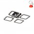 Lampa sufitowa LED 40W STELLAR MS232040R-BK Zuma Line