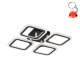 Lampa sufitowa LED 40W STELLAR MS232040R-BK Zuma Line
