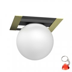 Lampa sufitowa mleczna kula SATELIT 4546 Luminex