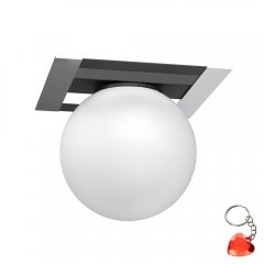 Lampa sufitowa mleczna kula SATELIT 4547 Luminex