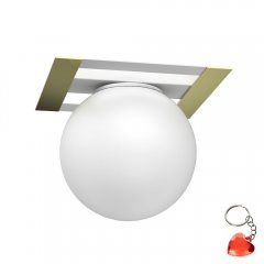 Lampa sufitowa mleczna kula SATELIT 4611 Luminex