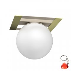 Lampa sufitowa mleczna kula SATELIT 4616 Luminex