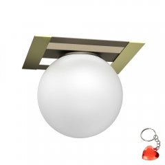 Lampa sufitowa mleczna kula SATELIT 4621 Luminex