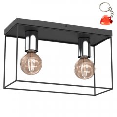 Lampa sufitowa prostokątna klatka 2-punktowa HOMEN 8115 Luminex