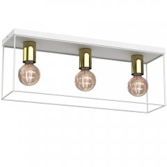 Lampa sufitowa prostokątna klatka 3-punktowa HOMEN 4358 Luminex