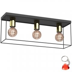 Lampa sufitowa prostokątna klatka 3-punktowa HOMEN 8111 Luminex