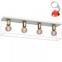 Lampa sufitowa prostokątna klatka 4-punktowa HOMEN 4359 Luminex