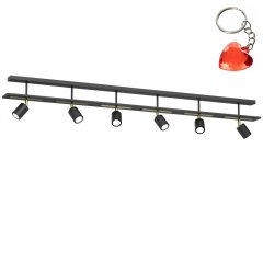 Lampa sufitowa sześciopłomienna na listwie ORDEA 413 Luminex