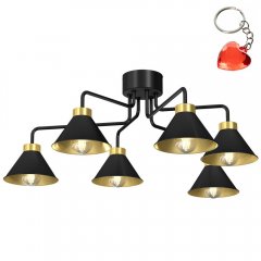 Lampa sufitowa sześcioramienna DEMET 631 Luminex