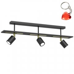 Lampa sufitowa trzypłomienna na listwie ORDEA 411 Luminex