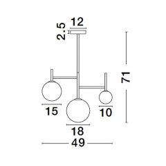 Lampa sufitowa URUAPAN LE42884 Luces Exclusivas