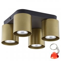 Lampa sufitowa VICO BLACK / GOLD 6511 TK Lighting