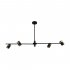 Lampa sufitowa z reflektorkami ELICE PND-58892-4-BK-BRO Italux
