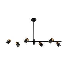 Lampa sufitowa z reflektorkami ELICE PND-58892-6-BK-BRO Italux