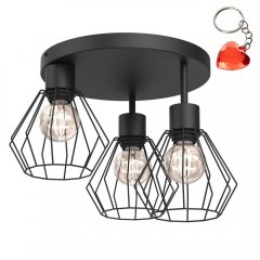 Potrójna lampa sufitowa na okręgu druciak PARKLA 9852 Luminex