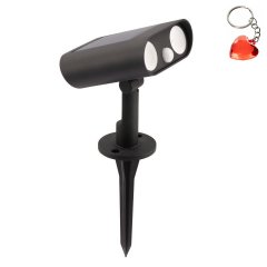 Lampa wbijana reflektor ogrodowy LED 8,2W solarna z czujnikiem BINGO SOLAR 6938401330 Lutec
